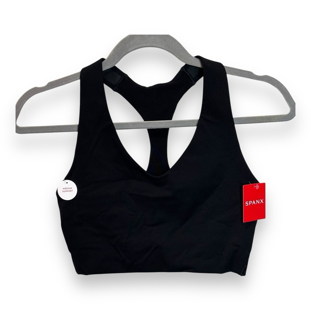 Spanx Medium Impact Core Sports Bra‎ Black 50181R Size XS New